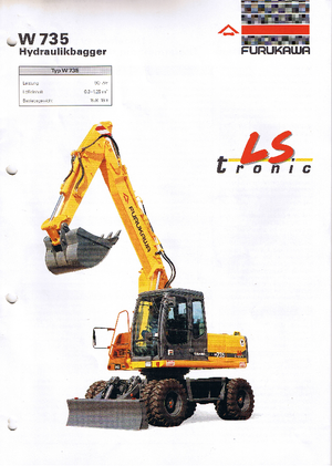 Excavatrice sur pneus Furukawa W 735 LS-tronic