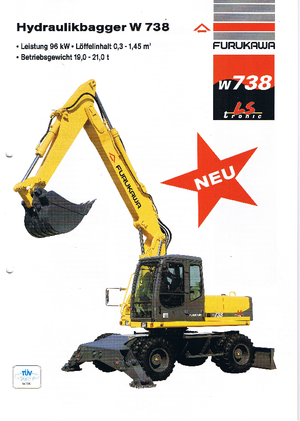 Excavatrice sur pneus Furukawa W 738 LS-tronic
