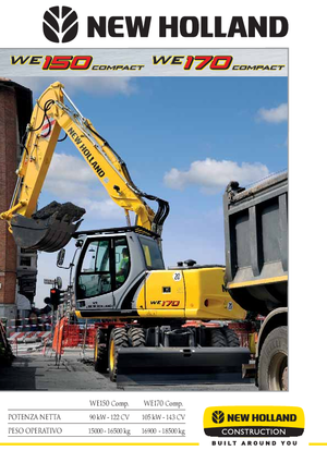 Excavatrice sur pneus New Holland WE 170 Compact