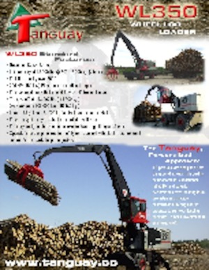 Excavatrice sur pneus Tanguay WL350