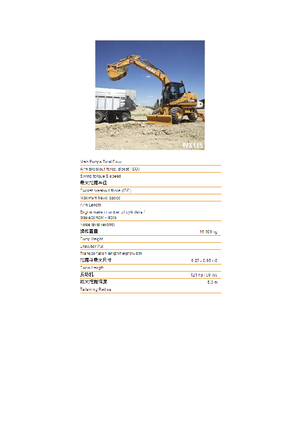 Excavatrice sur pneus Case WX 145