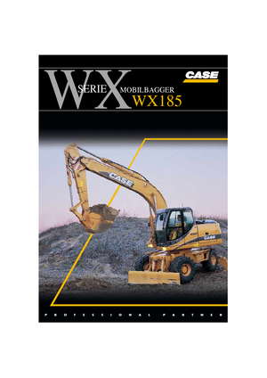 Excavatrice sur pneus Case WX 185 P 2 AL
