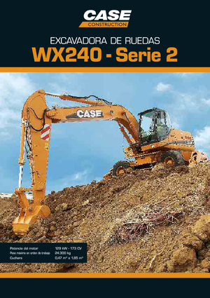 Excavatrice sur pneus Case WX 240 S-3