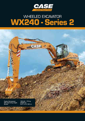 Excavatrice sur pneus Case WX 240 S-3