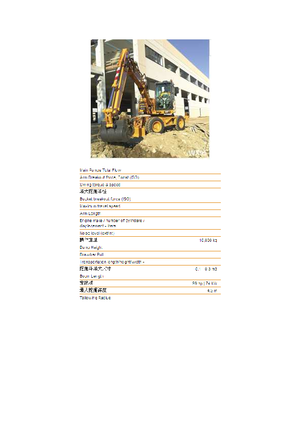 Excavatrice sur pneus Case WX 95