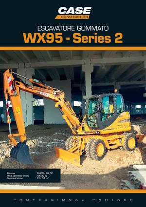 Excavatrice sur pneus Case WX 95 S-2