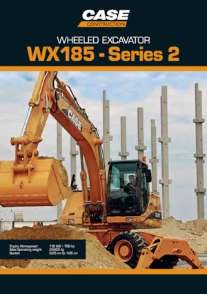 Excavatrice sur pneus Case WX185 S-2