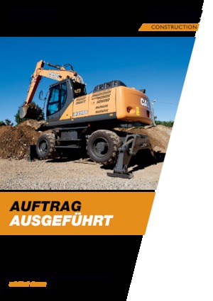 Excavatrice sur pneus Case WX218