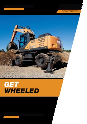 Excavatrice sur pneus Case WX218