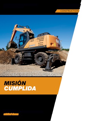 Excavatrice sur pneus Case WX218