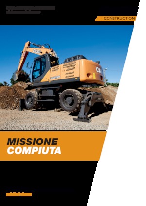 Excavatrice sur pneus Case WX218