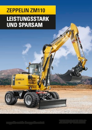 Excavatrice sur pneus Zeppelin ZM110