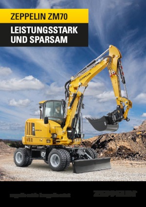 Excavatrice sur pneus Zeppelin ZM70