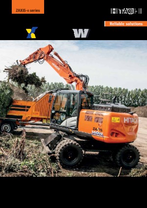 Excavatrice sur pneus Hitachi ZX140W-6