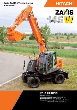 Excavatrice sur pneus Hitachi ZX 145 W 3