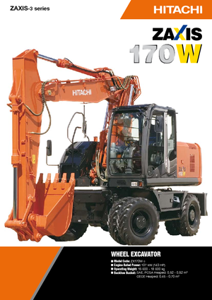 Excavatrice sur pneus Hitachi ZX 170 W-3