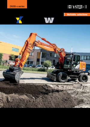 Excavatrice sur pneus Hitachi ZX170W-6