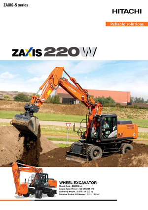 Excavatrice sur chenilles Hitachi ZX220W-5B