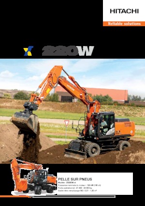 Excavatrice sur chenilles Hitachi ZX220W-5B