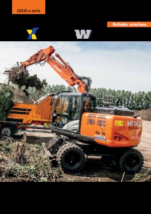 Excavatrice sur pneus Hitachi ZX140W-6