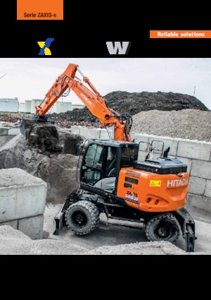 Excavatrice sur pneus Hitachi ZX145W-6