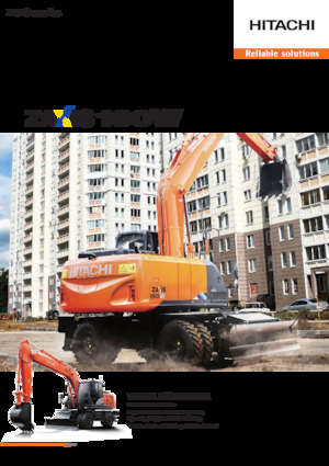 Excavatrice sur pneus Hitachi ZX190W-5A
