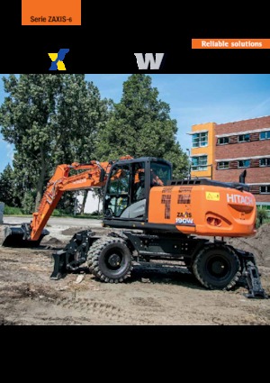 Excavatrice sur pneus Hitachi ZX190W-6