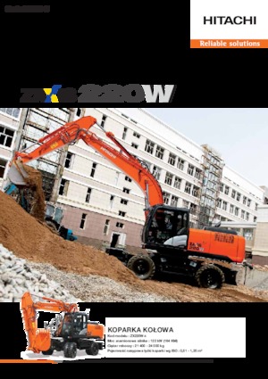Excavatrice sur chenilles Hitachi ZX220W-5B