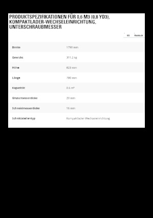Godet pour chargeuses sur pneus Caterpillar 0.6 m3