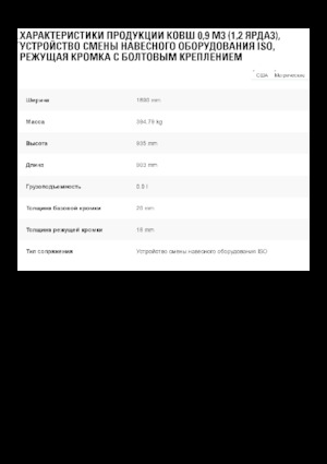 Godet pour chargeuses sur pneus Caterpillar 0,9 m3
