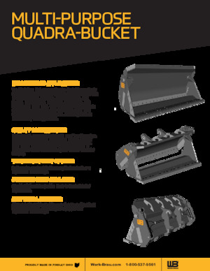 Godet pour chargeuses sur pneus Werk-Brau QB821L