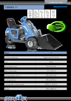 Chargeuses sur pneus Multione 1.1