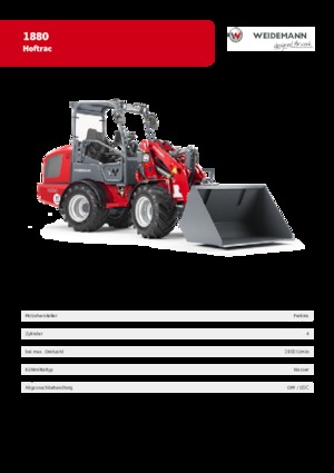 Chargeuses sur pneus Weidemann 1880