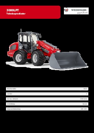 Chargeuses sur pneus Weidemann 3080 LP T 