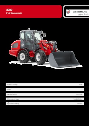 Chargeuses sur pneus Weidemann 3080