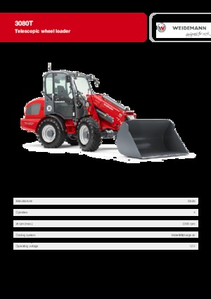 Chargeuses sur pneus Weidemann 3080 T