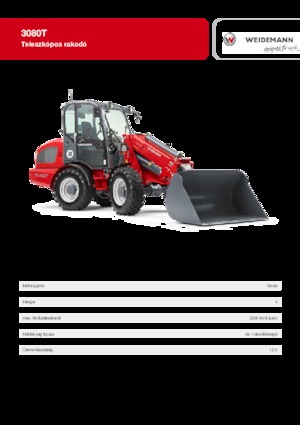 Chargeuses sur pneus Weidemann 3080 T