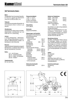 Chargeuses sur pneus Kramer 320