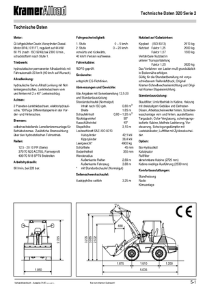 Chargeuses sur pneus Kramer 320 Serie 2