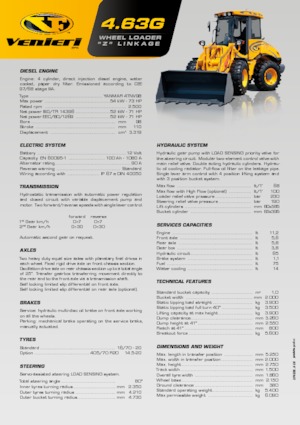 Chargeuses sur pneus Venieri 4.63 G