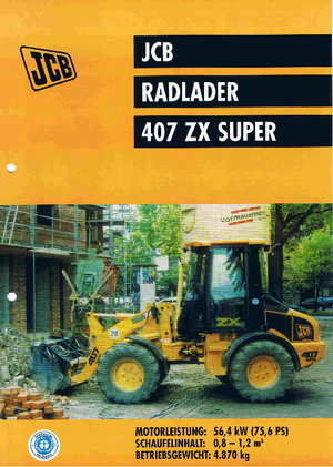 Chargeuses sur pneus JCB 407 ZX Super