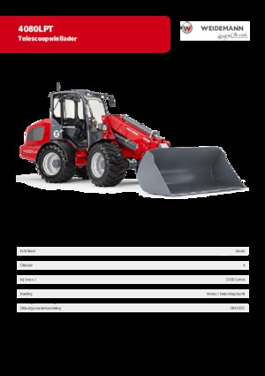 Chargeuses sur pneus Weidemann 4080 LP T 