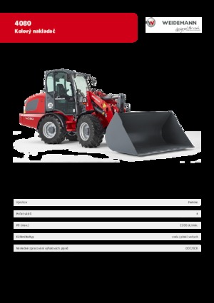 Chargeuses sur pneus Weidemann 4080