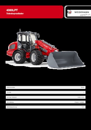Chargeuses sur pneus Weidemann 4080 LP T 