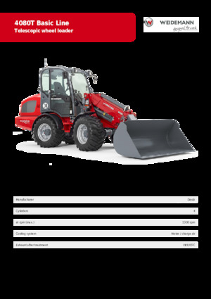 Chargeuses sur pneus Weidemann 4080T Basic Line