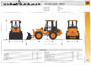 Chargeuses sur pneus JCB 409 ZX