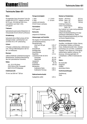 Chargeuses sur pneus Kramer 421