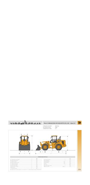 Chargeuses sur pneus JCB 426 e ZX