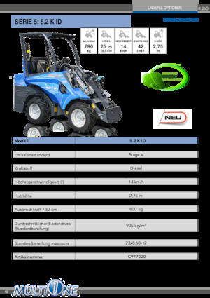 Chargeuses sur pneus Multione 5.2 K iD
