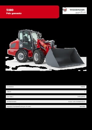 Chargeuses sur pneus Weidemann 5080